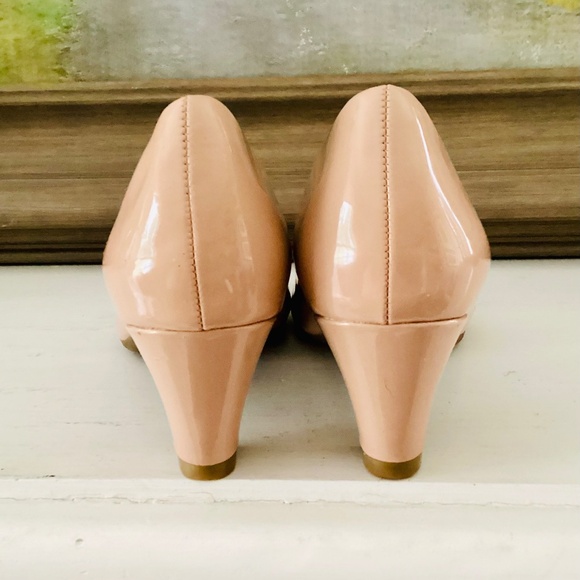 Aerosole Shore thing heels Blush Nude pumps 2” chunky heel size 8.5M Event Party - Picture 8 of 15